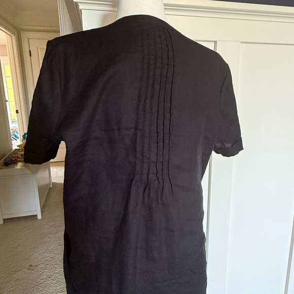 Quince black linen swing dress - Picture 3 of 5